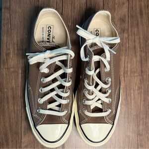 Converse Brown and Cream Sneakers